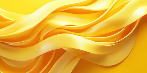 Obraz premium Vibrant Yellow Waves: An Abstract Exploration of Texture and Color