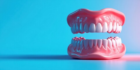 Obraz premium Innovative Dental Models Showcasing Oral Care for a Radiant Smile