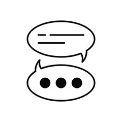 Chat Bubble  vector icons stock illustration