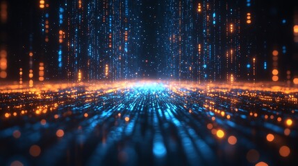 Obraz premium the digital space of the matrix