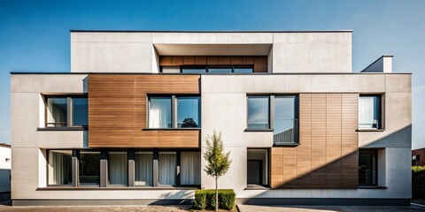 Minimalist Hausfassade in Berlin: Modern Architecture and Urban Aesthetics