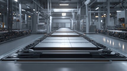 Obraz premium Conveyor Belt in Modern Factory.