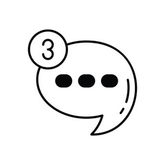 Fototapeta premium Chatting vector icons stock illustration