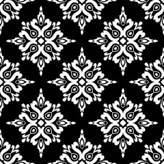 Flower Pattern Ethnic Geometric native tribal boho motif aztec textile fabric carpet mandalas African