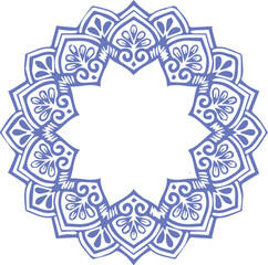 Beautiful flower art and mandala vector design