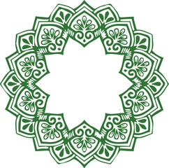 Beautiful flower art and mandala vector design