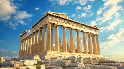 Obraz premium The Majestic Acropolis of Athens