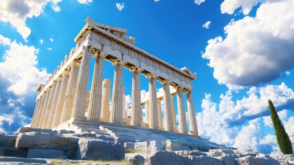Obraz premium The Majestic Parthenon in Athens