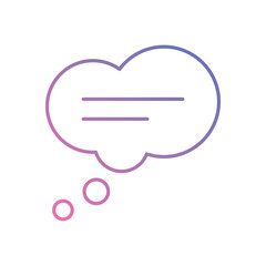 Speech Bubble vector icons stock illustration