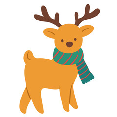 Obraz premium Reindeer hand drawn illustration