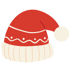 Christmas hat hand drawn illustration