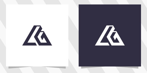 letter lg gl logo design vector © euforia