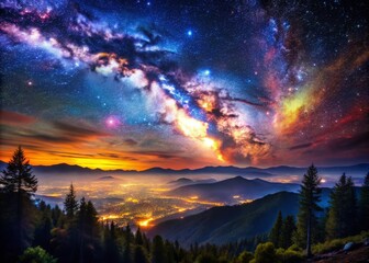 Fototapeta premium Stunning 4K Galaxy Wallpaper for Night Photography Enthusiasts