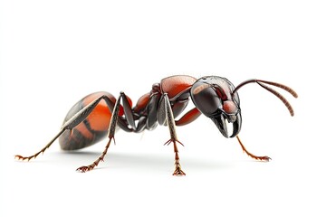 Ant isolated on white background