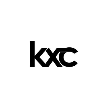 kxc initial letter monogram logo design