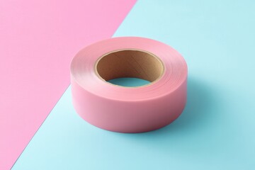 Rose-colored sticky tape for arts and crafts creation and decor