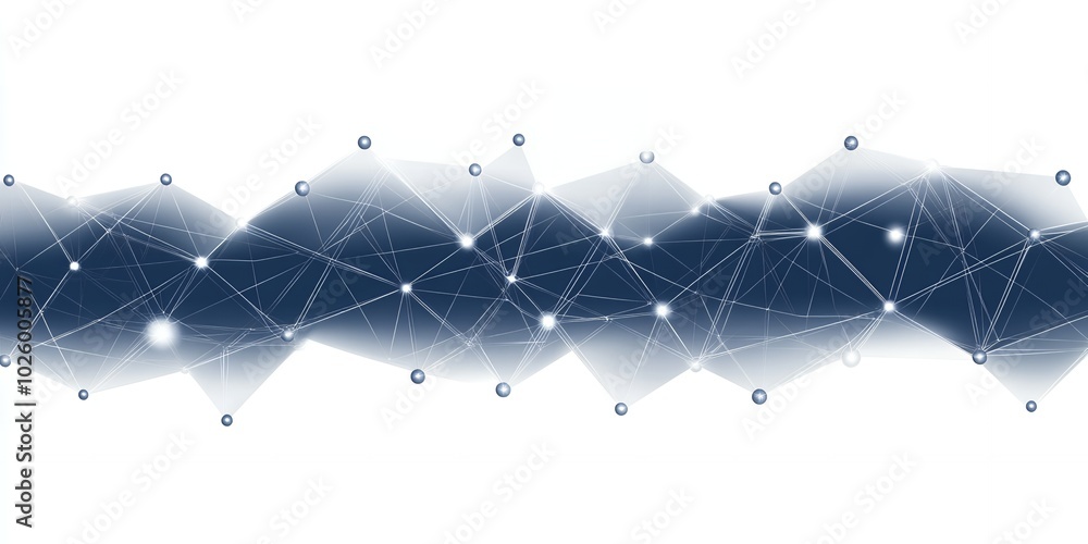 Poster abstract digital network connection design