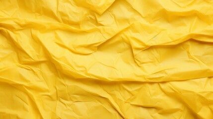 Yellow Crumpled Paper Texture Background Wallpaper. Neural network ai generated art