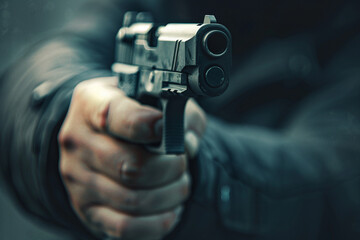 Ai generated picture of hand hold gun