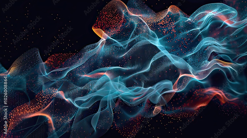 Poster abstract representation of big data