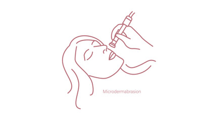 Microdermabrasion Vector Icon for Non-Invasive Skin Exfoliation Treatment