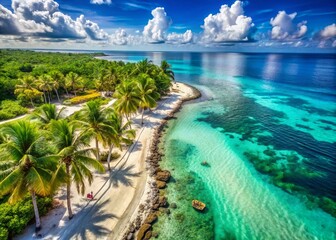 Stunning Free Beach in Cozumel with Crystal Clear Waters and White Sand for Relaxation
