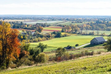 Fototapeta premium Breathtaking fall countryside scenery