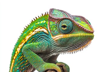 Obraz premium chameleon isolated on white