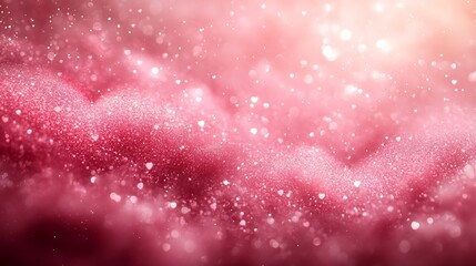 Heartfilled pink background shimmering stars and an empty space for text A sweet design for baby girl birth announcements Women's Day celebrations or personalized invitations