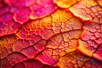 Fototapeta premium Detailed macro visualization of dry skin, illustrating its texture and flaws, focuses on roughness and imperfections for in-depth skincare assessment and potential enhancement strategies.