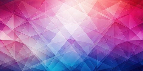 Fototapeta premium Translucent glass geometric background with pink red violet gradient squares, render, abstract, geometric, translucent