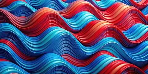 Dynamic blue and red wavy pattern wallpaper suitable for design and creative projects. Enhance your art with this captivating and stylish background choice.