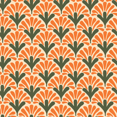 Geometric floral pattern for your design