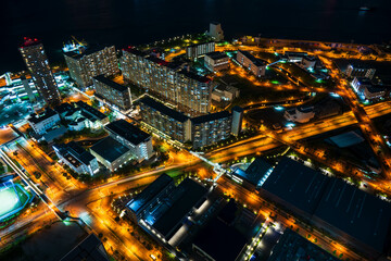 大坂南港付近の夜景