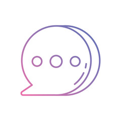 Obraz premium Message vector icons stock illustration