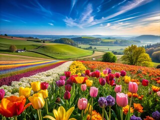 Obraz premium Vibrant Free Floral Background for Stunning Landscape Photography