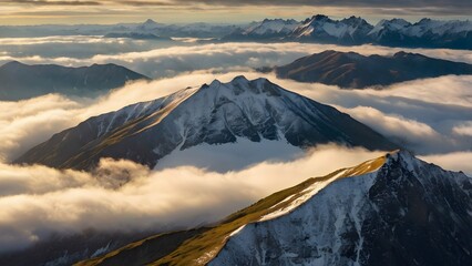 sunset over the mountains sunset in the mountains sunrise in the mountains majestic heights sunrise over snow-capped peaks