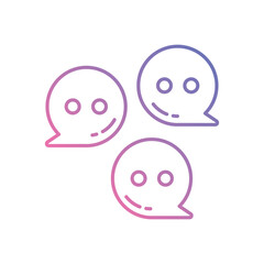 Chat vector icons stock illustration
