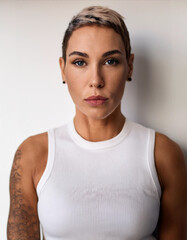 Obraz premium Empowering Transsexual Transgender Woman Portrait