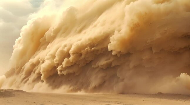sandstorm in the desert