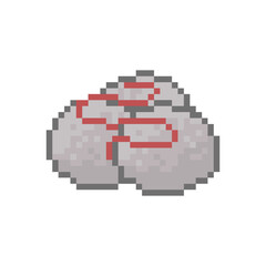Fototapeta premium pentol traditional food pixel art