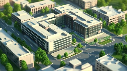 Realistic Social Infrastructure Facilities, Hospitals and Schools, Urban Development, Public Services, Modern Healthcare and Education Systems.