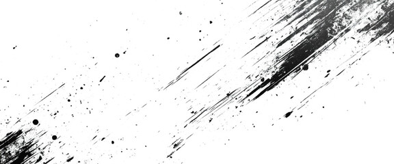 Vector brush splatter background grunge black speckles grunge texture abstract 