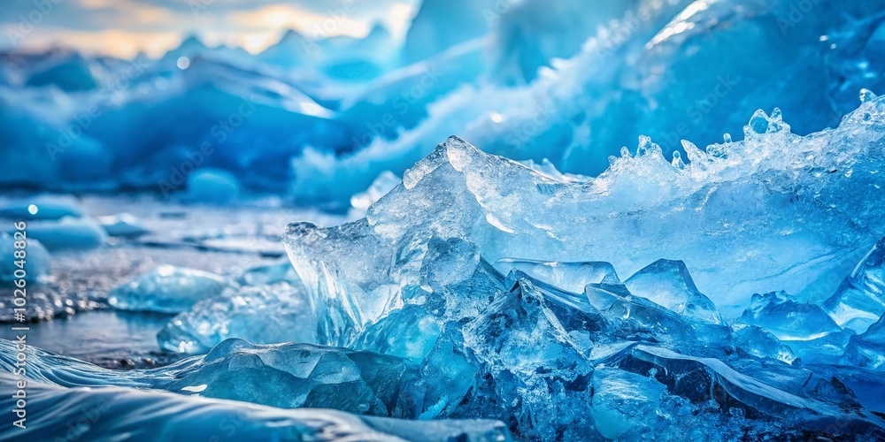 Poster abstract ice structure background with unique textures for creative projects