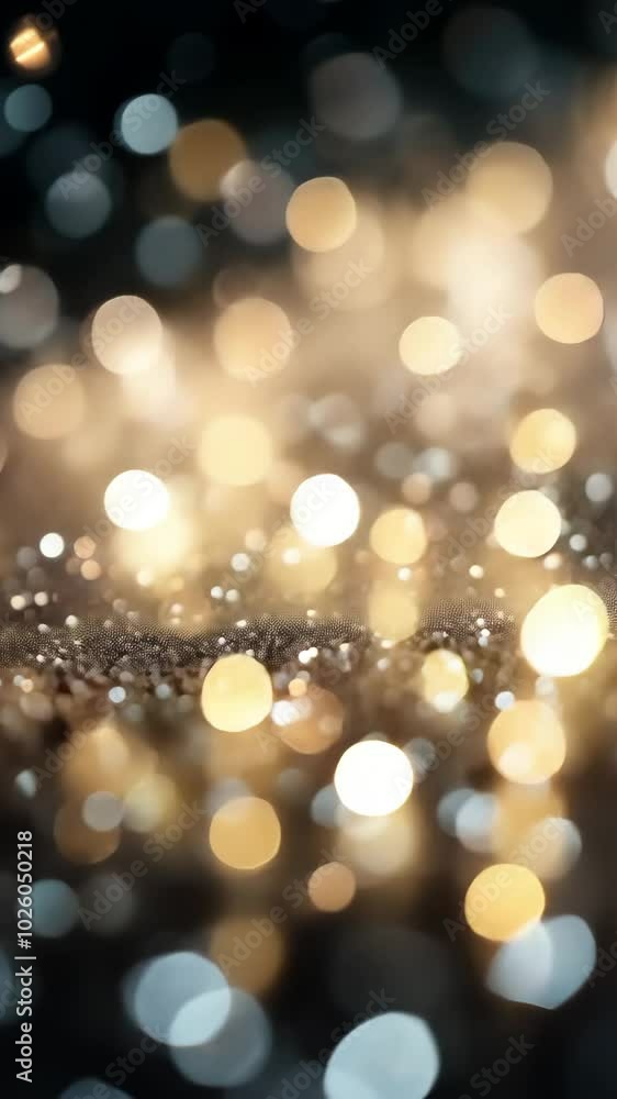 Poster bokeh lights with a soft glow and