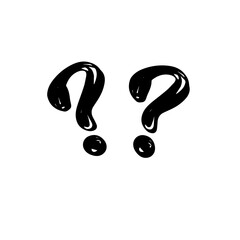 クエスチョンマーク（黒２つ）