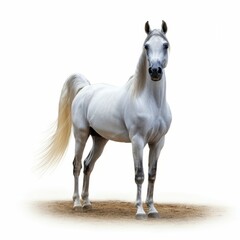 Obraz premium cute arabian horse isolated on background 