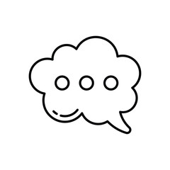 Bubble Chat vector icons stock illustration