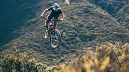 Fototapeta premium Athletes balancing their love for extreme sports with efforts to preserve natural environments for future generations.