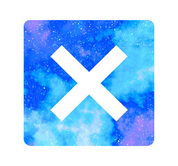 マーブルな星空｜バツマーク